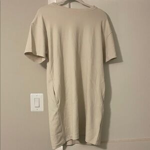 Athleta women’s ribbed Beige dress